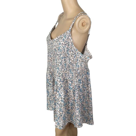 Maurices NWT Paisley Smocked Strappy Back Asymmetric Cami Tunic SZ 2X - Picture 5 of 12